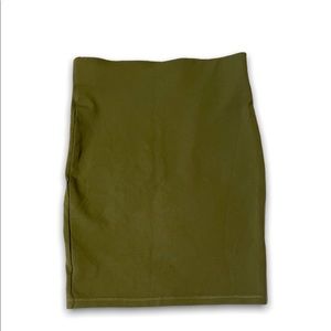 Army Green Bandage Pencil Skirt